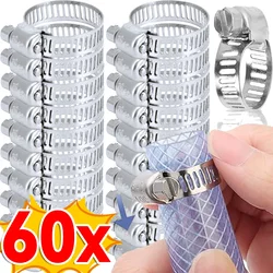 6-29mm Stainless Steel Hoop Clamp Adjustable Hose Clamps Faucet Water Pipes Fasteners Worm Gear Hose Clip Screw Lock Hardware