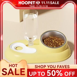 HOOPET Cat Bowl Small Dog  Food Feeding Water Drinking Bowls Set for Cats Dogs Pet Feeder Drinker Bowls Pet Supplies