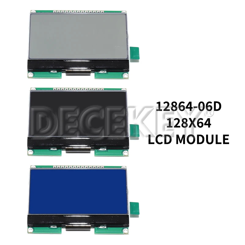 Lcd12864 12864-06D, 12864, LCD module, COG, with Chinese font, dot matrix screen, SPI interface