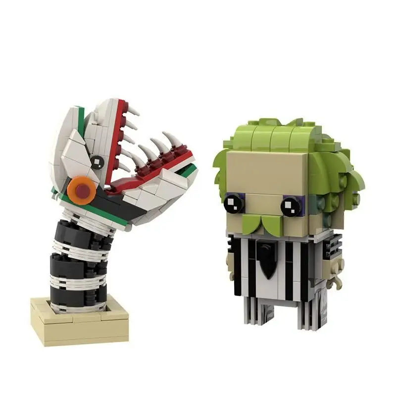 

Nether Archmage MOC Building Blocks, Custom Design Wizard with Summoned Serpent, Dark Fantasy DIY Model for Collectors