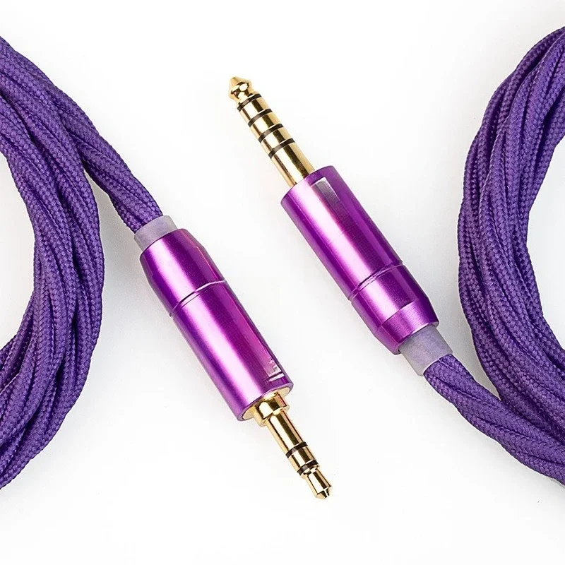 ST19 4-strand 5N single crystal copper shielded earphones, upgraded cable balance cable 4.4mmQDC plug