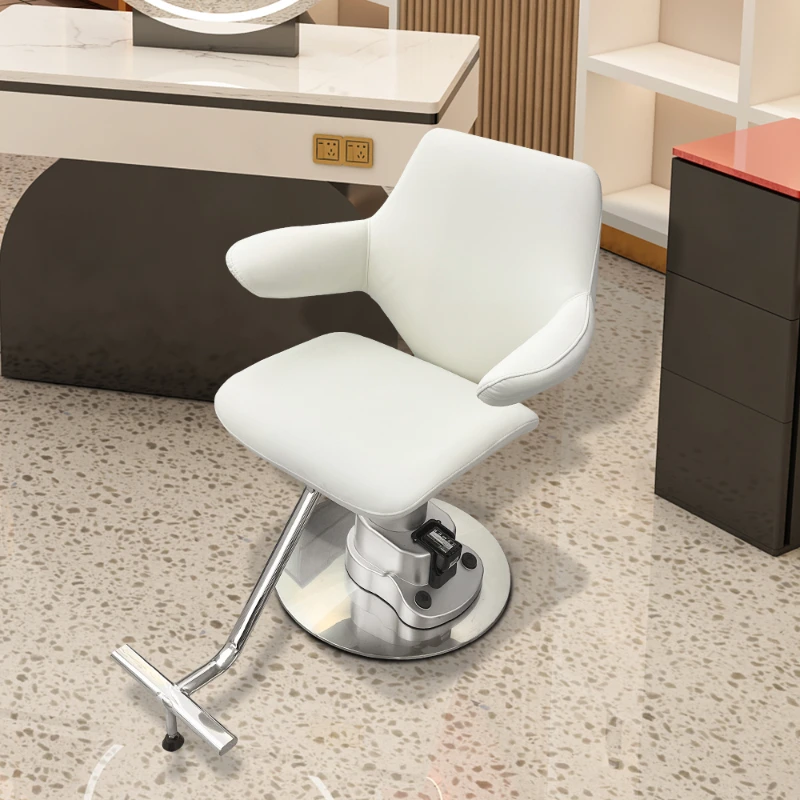 New wireless electric lifting hairdressing chair for hair salons, simple hair cutting chair