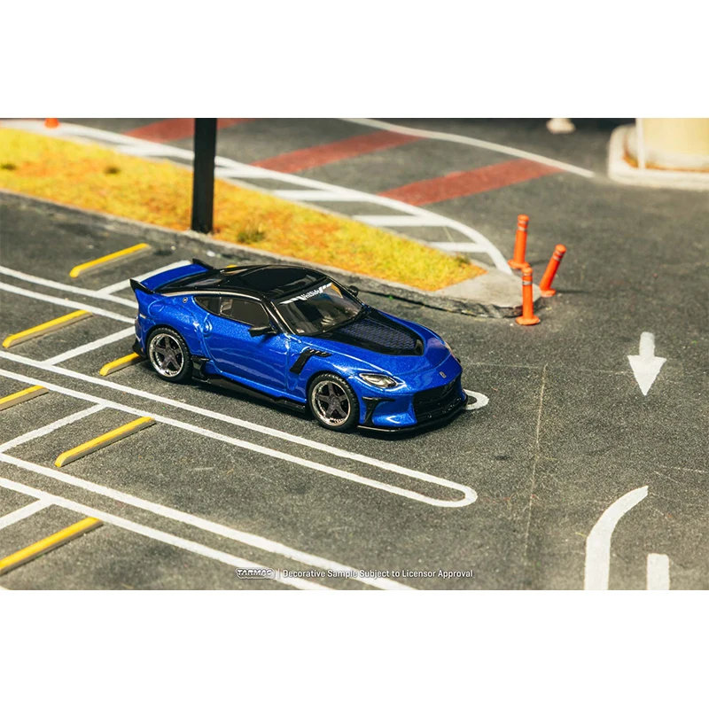 TW 1:64 نيسان الحجاب FFZ400 Fairlady Z الأزرق دييكاست نموذج سيارة مجموعة اللعب Tarmac Works