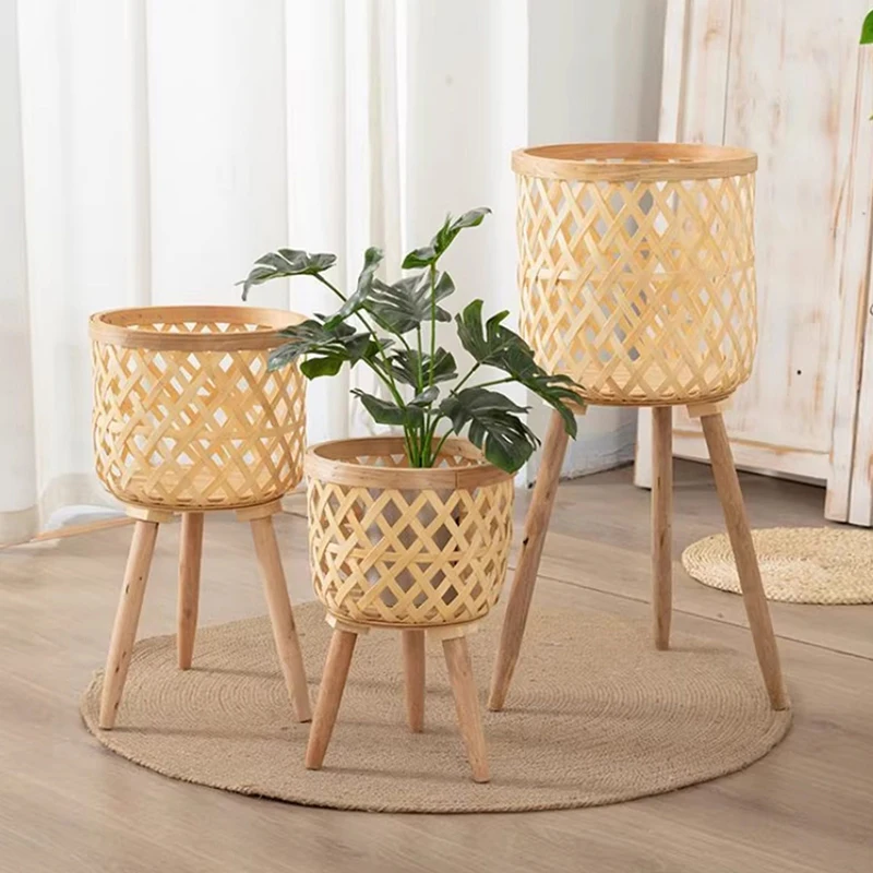 Nordic Flowerpot Stand  Living Room Sofa Side Flower Rack Terrace Floor Standing Plant Racks Outdoor Balcony Flowers Pot Shelves image 3