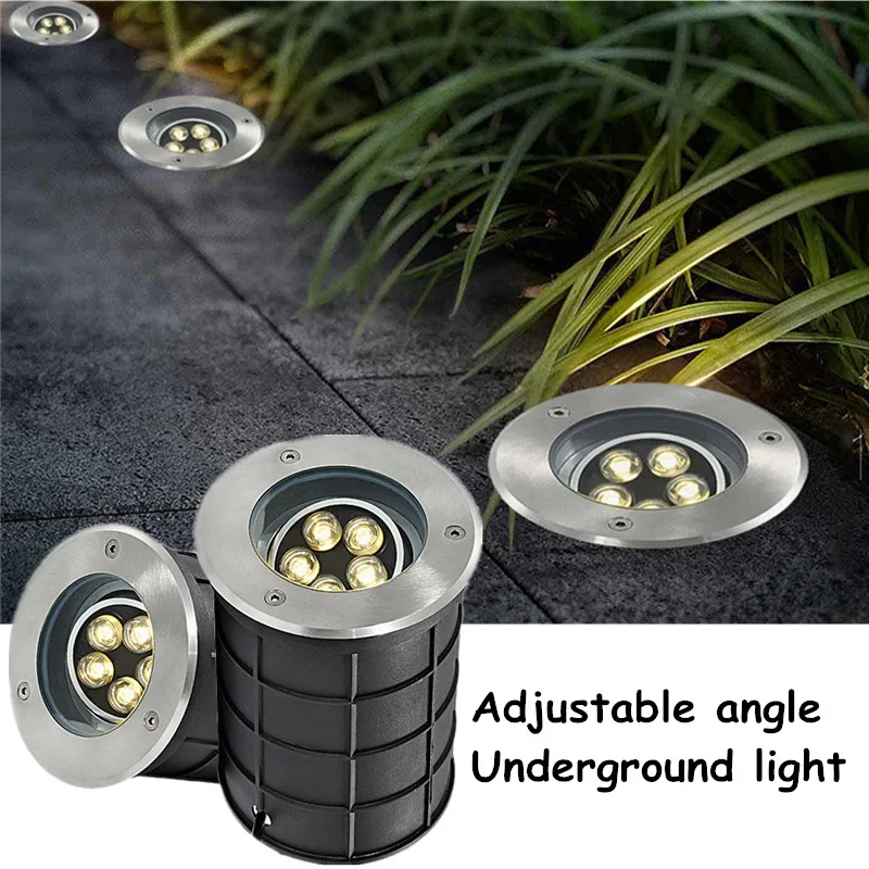 

Underground Lights Adjustable Angle Lawn Lamp Tree Light Landscape Lighting Stairs Deck Lights Outdoor Flooring 24v 3w 5w 9w