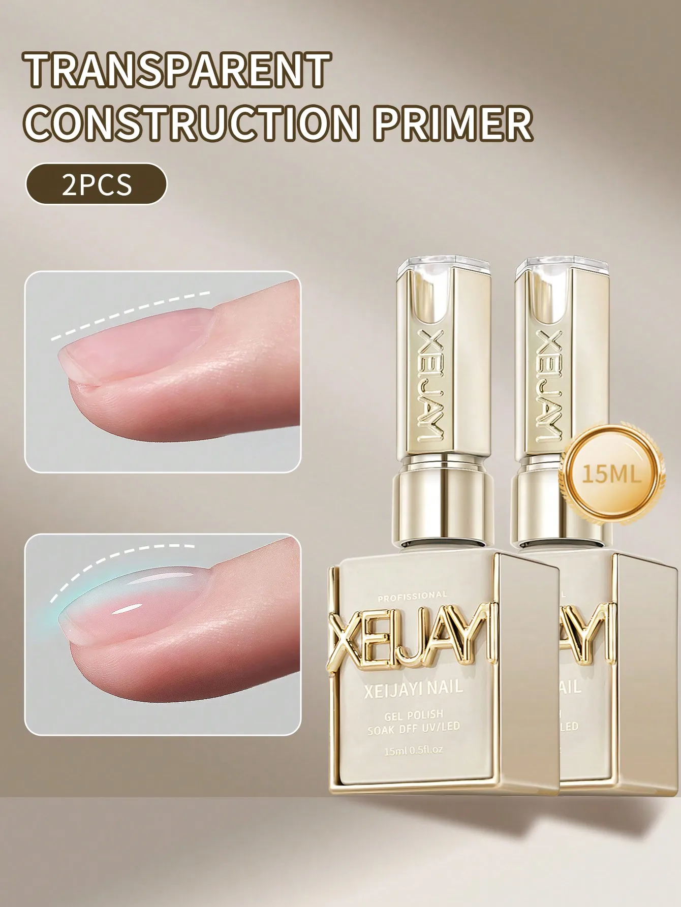 2Pcs 15Ml Transpare…