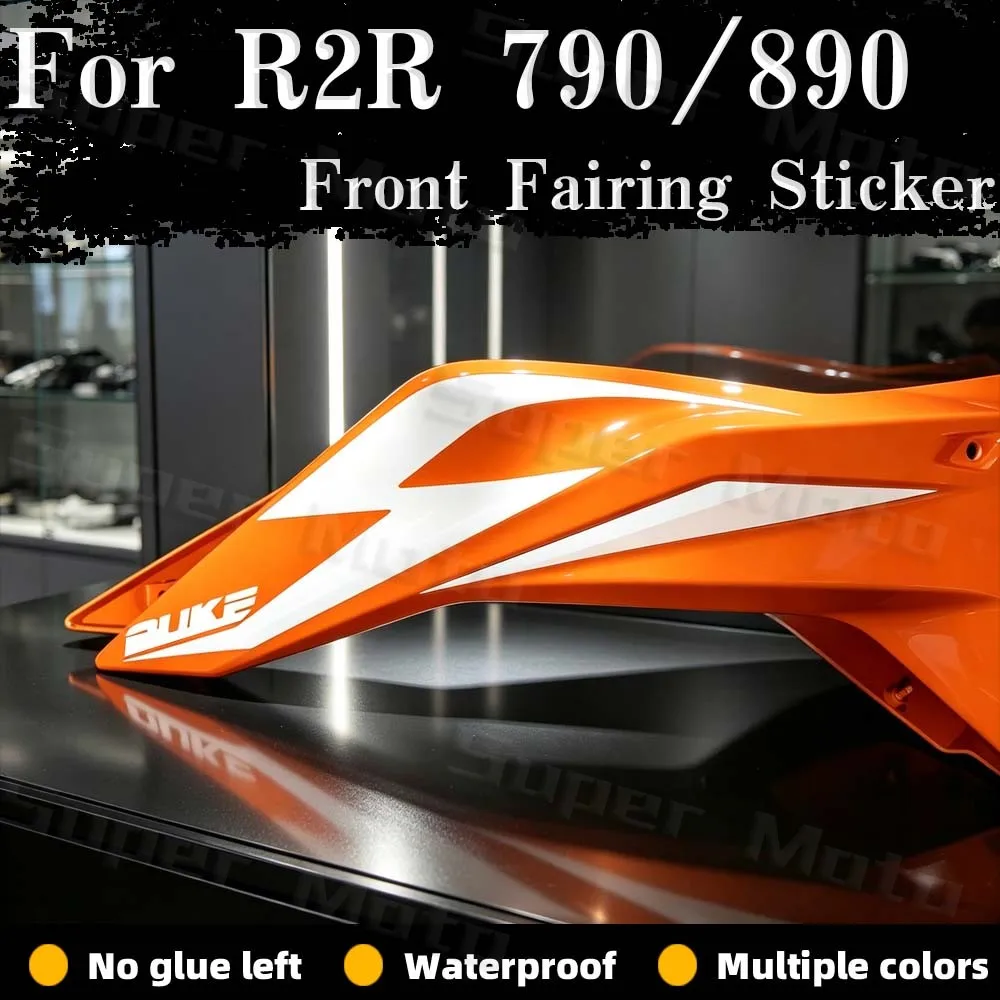 For R2R 790 890 890 R 890GP 2018‑2025 Motorcycle Tank Side Airflow Deflector Sticker 2PCS Front Fairing Decorative Decal