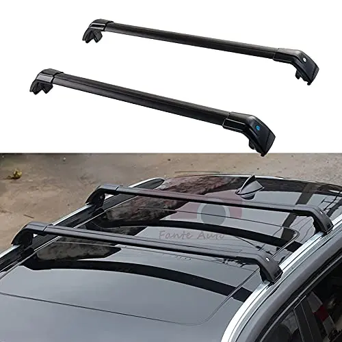 FANTE 2PCS Crossbar Cross Bars Fits for Audi Q8 2019-2023 Luggage Carrier Roof Rack Rail Carrier Lockable