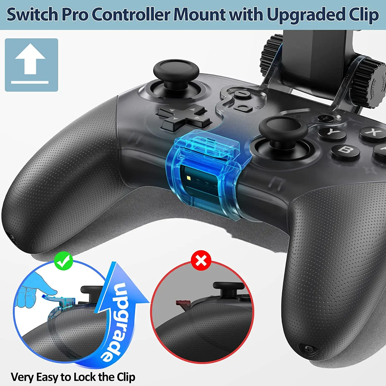 قابل للتعديل التبديل برو تحكم مقبض قوس لعبة الملحقات غمبد كليب حامل مشابك جبل