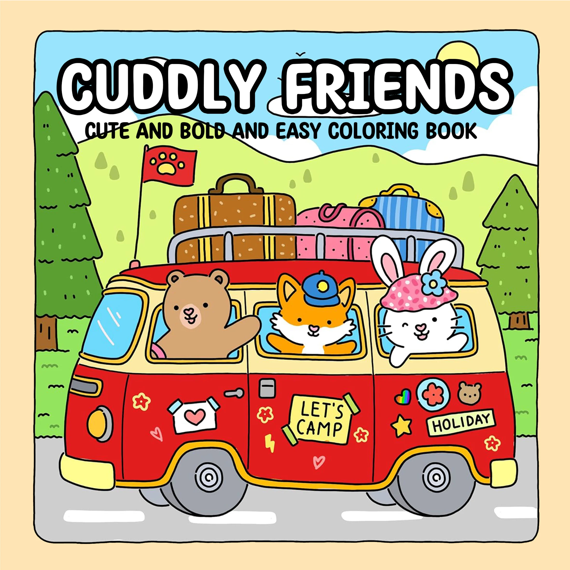 

CUDDLY FRIENDS: Книжка-раскраска для взрослых с милыми уютными ежедневными занятиями для отдыха (уютными раскрасками)