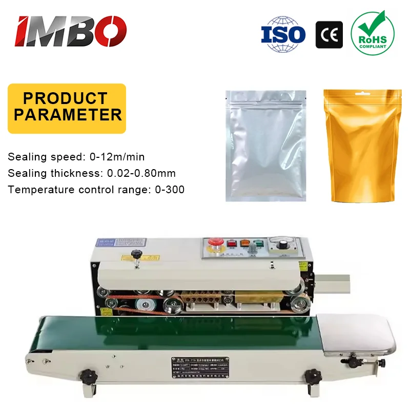 

Electric Impulse Heat Sealing Machine 0-300℃ Temp Control Date Stamper 0.02-0.80mm Thickness for Plastic/Aluminum Foil Bags