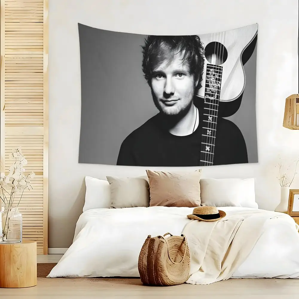 Folk Pop singer Ed S-sheeranS Tapestry Aesthetic Room Decor Lightweight Durable Wall Art with Fine Workmanship