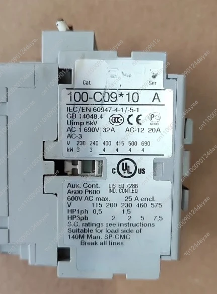 1 قطعة قواطع تيار مستمر 100-C09 * 10 ، 100-C12 * 10 ، اختبار موافق.