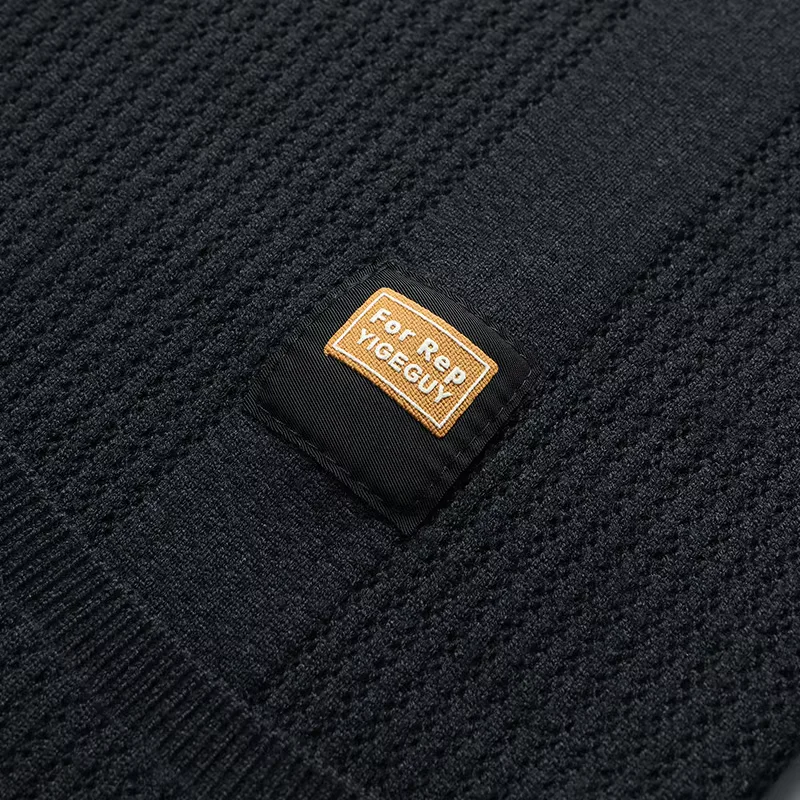 European high-end suit collar solid color knitted cardigan men's 2025 autumn winter luxury button business casual sweater coat