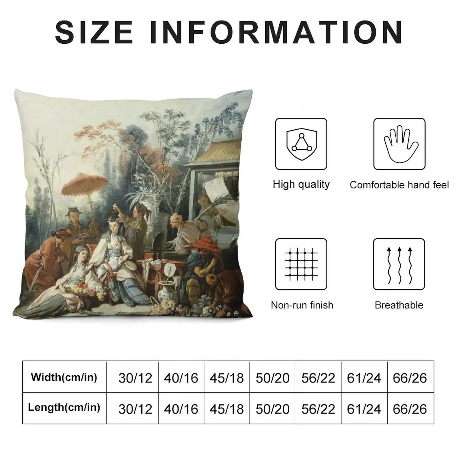 Le Jardin Chinois by Fran?ois Boucher Throw Pillow Christmas Cushion For Home New year pillow