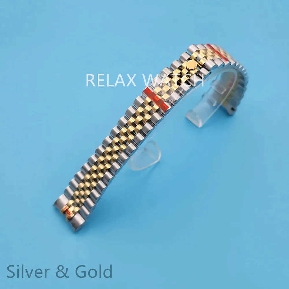 20mm Stainless Steel Five Baht Presidential Band Suitable for Perpetual 36mm 39mm 40mm Case