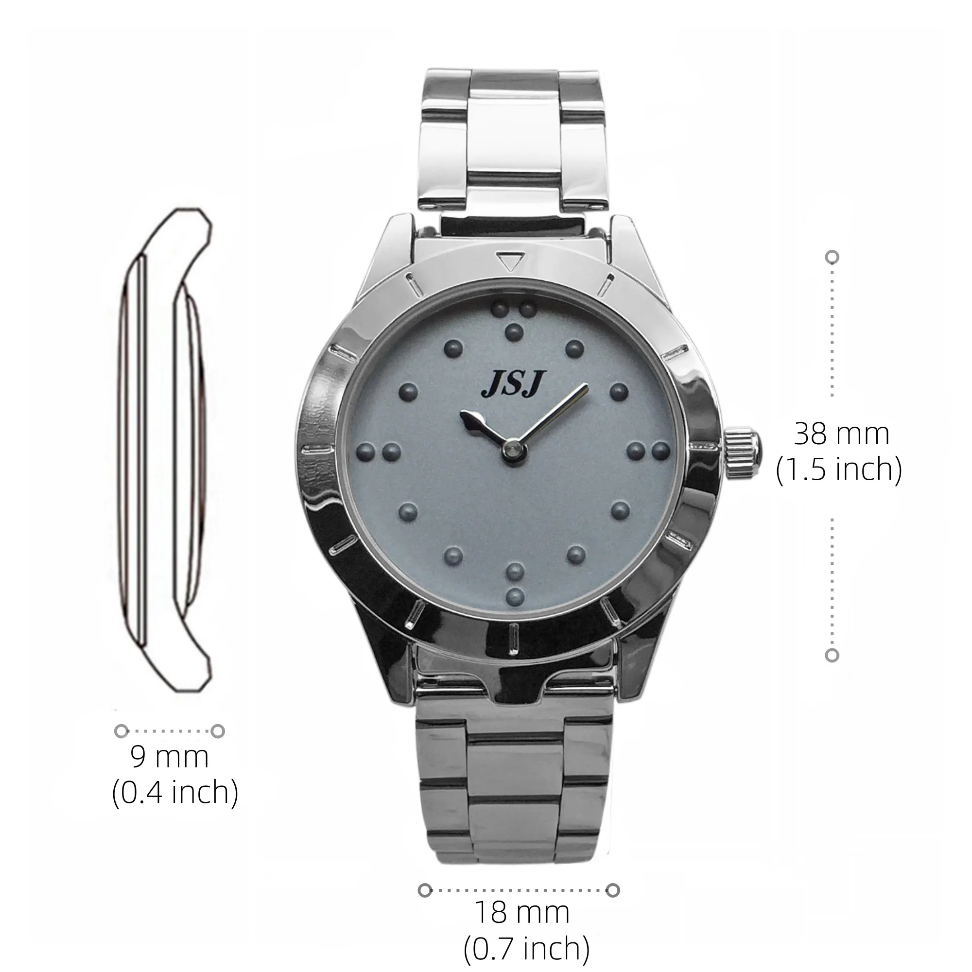 Braille Watch for Blind People - Tactile Timepiece for Visually Impaired