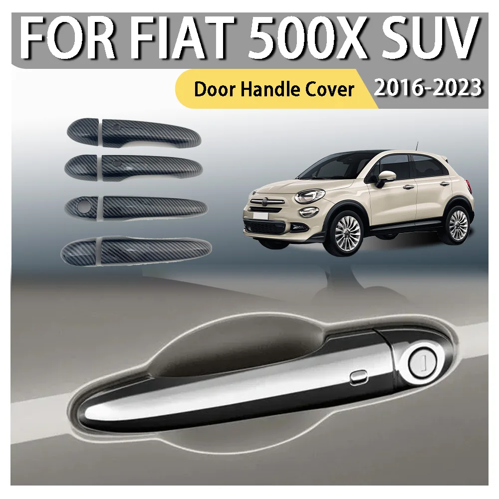 

Украшение автомобиля, накладка на дверную ручку для Fiat 500X SUV 2016 2017 2018 2019 2020 2021 2022 2023 Обновление автомобиля, аксессуары для автомобилей