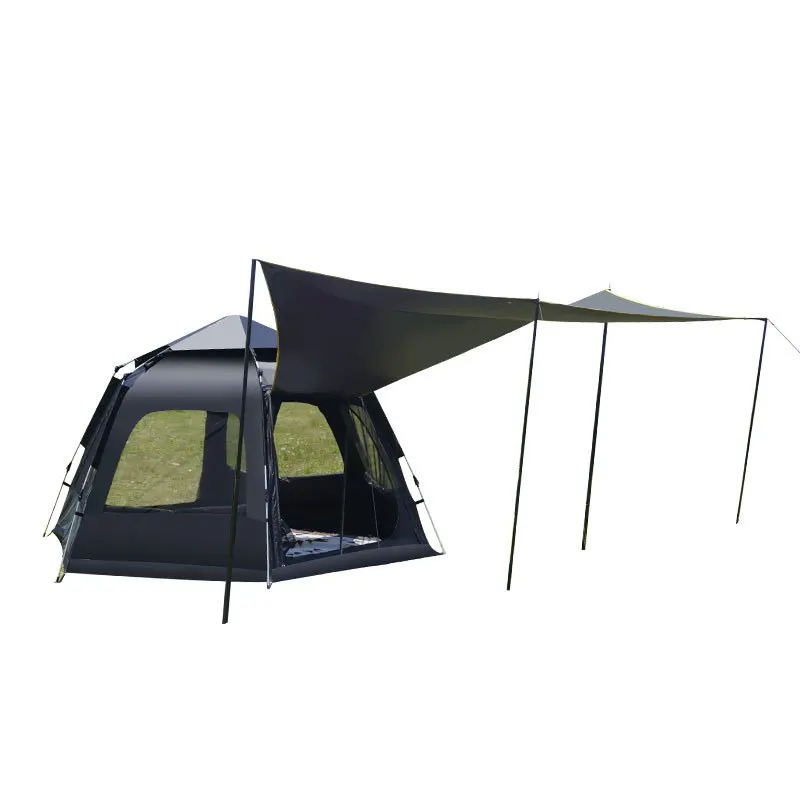 

Full blackout hexagonal automatic sun protection, UV protection tent