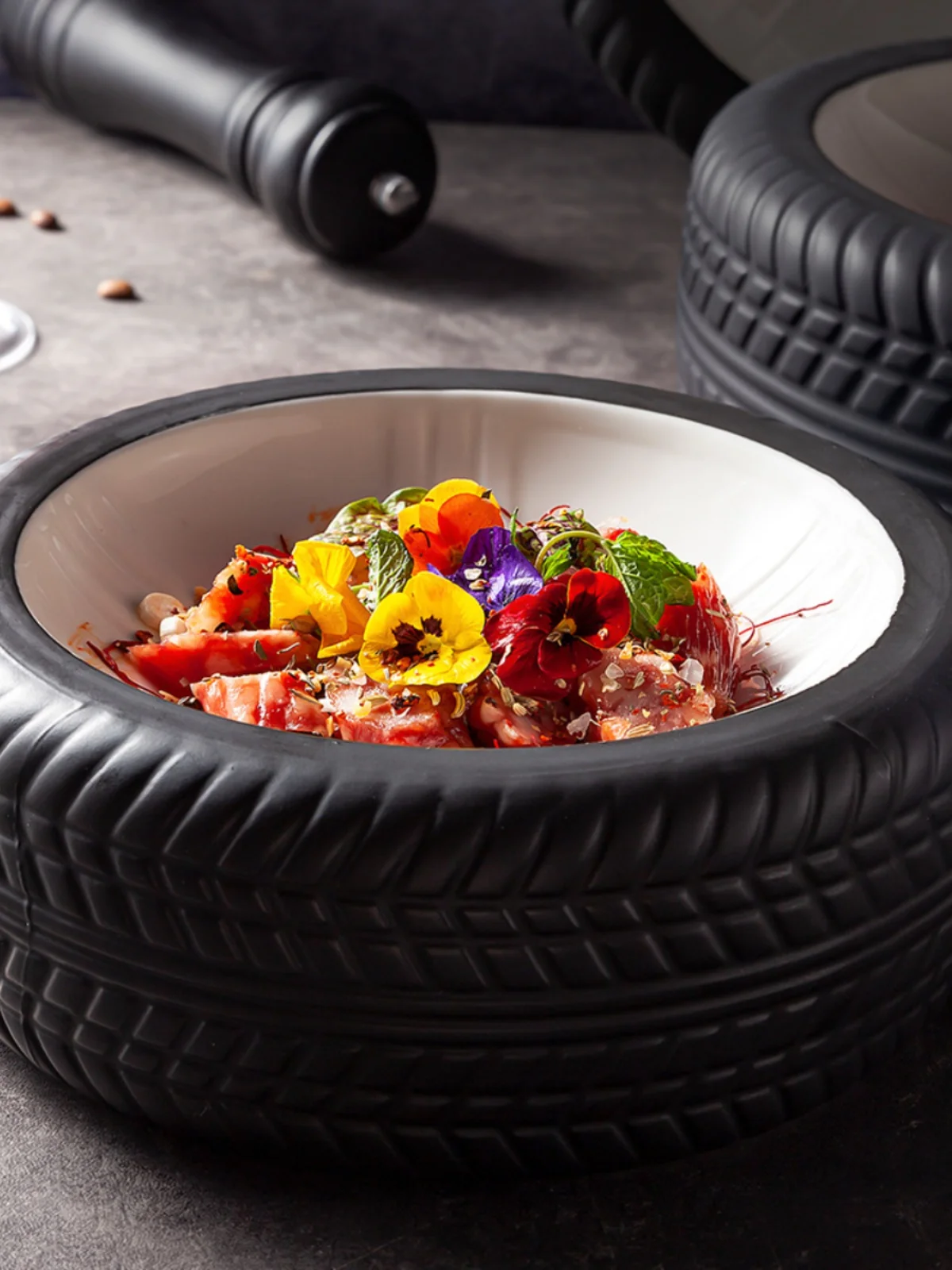 

Элитная тарелка для отелей в индустриальном стиле, 8 дюймов, круглая, креативная, в скандинавском стиле, с цветной глазурью сверху