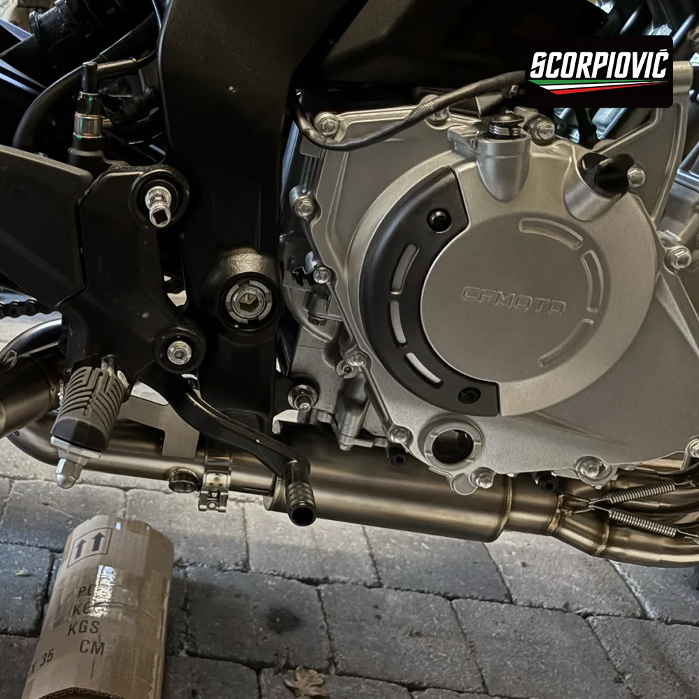 

Slip-On 51mm Front Exhaust Pipe Dual Oxygen Sensor For 675SR 675SR-R connection 51mm escape exhaust full section system