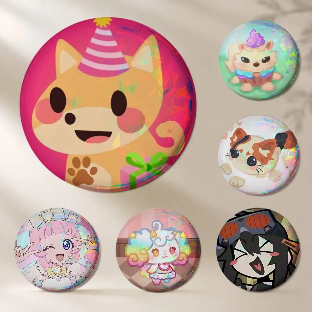 A-Adopts Me Game Brooches Cartoon Badge Pins Backpack Hat Accessories Friend Gift