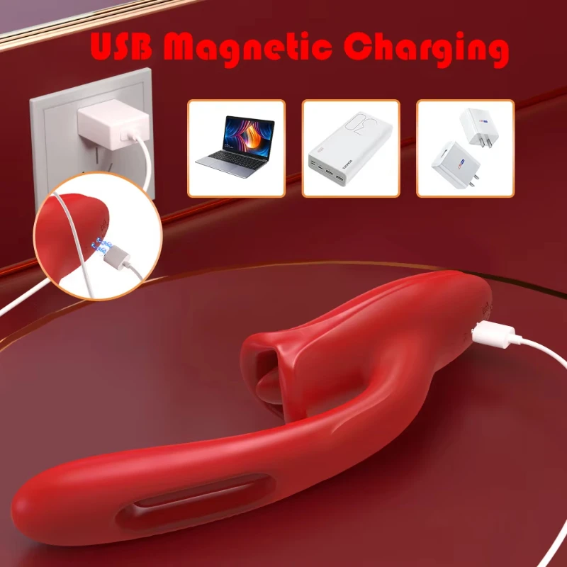 Weibliches Saugen, Zunge lecken, Klopfdildo, Vibrator, Klitoris, G-Punkt, Muschi-Stimulator, Vagina-Masturbator, Sexspielzeug für Paare