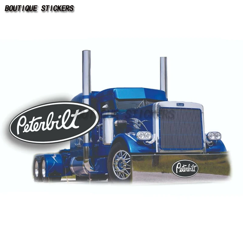 Peter Bilt semi truck blue stickers Garage labels Manhole toolbox Window bumper wall waterproof PVC stickers