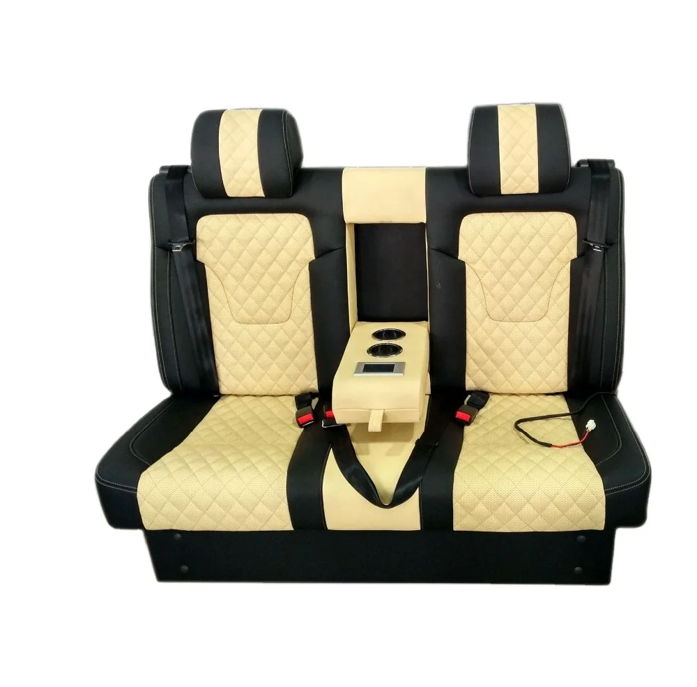 CTZY028  Electrical Auto Double Seat Adjustable Leather Luxurious Rear Row Power Van Seat for MPV luxury modification