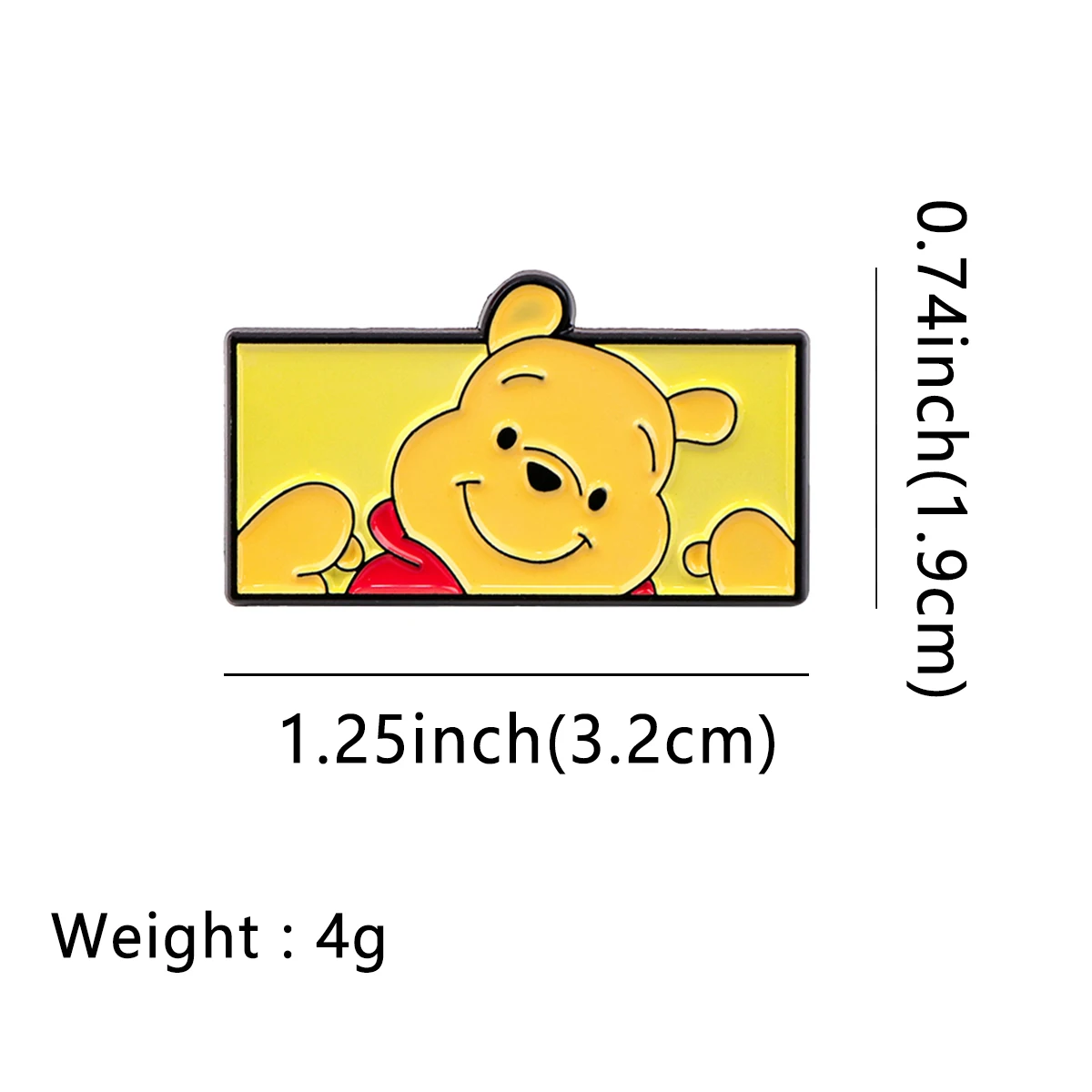 Winnie Enamel Pins Custom Brooches Lapel Badges Briefcase Backpacks Accessories Decoration Jewelry