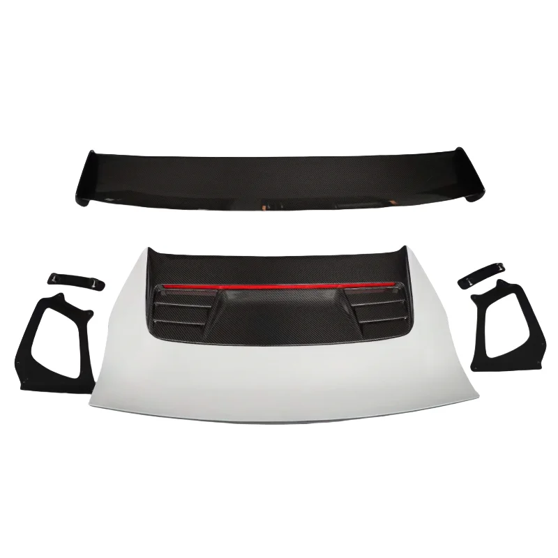 بيع المصنع مباشرة GT3RS نمط ترقية لـ 2011 + بورش 911 991 991.1 991.2 سبويلر خلفي جديد من ألياف الكربون الجافة جناح سبويلر للسيارة #2