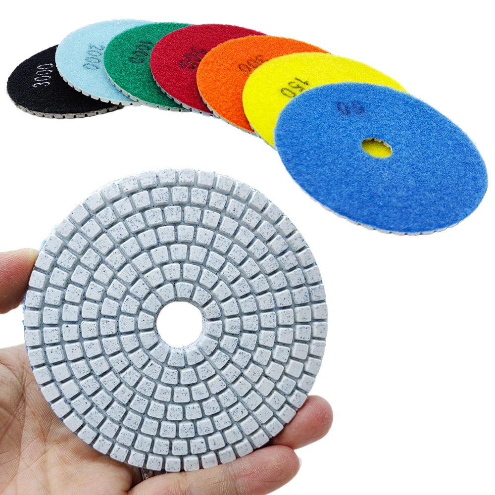 80mm 100mm Diamond Polishing Pad 3\