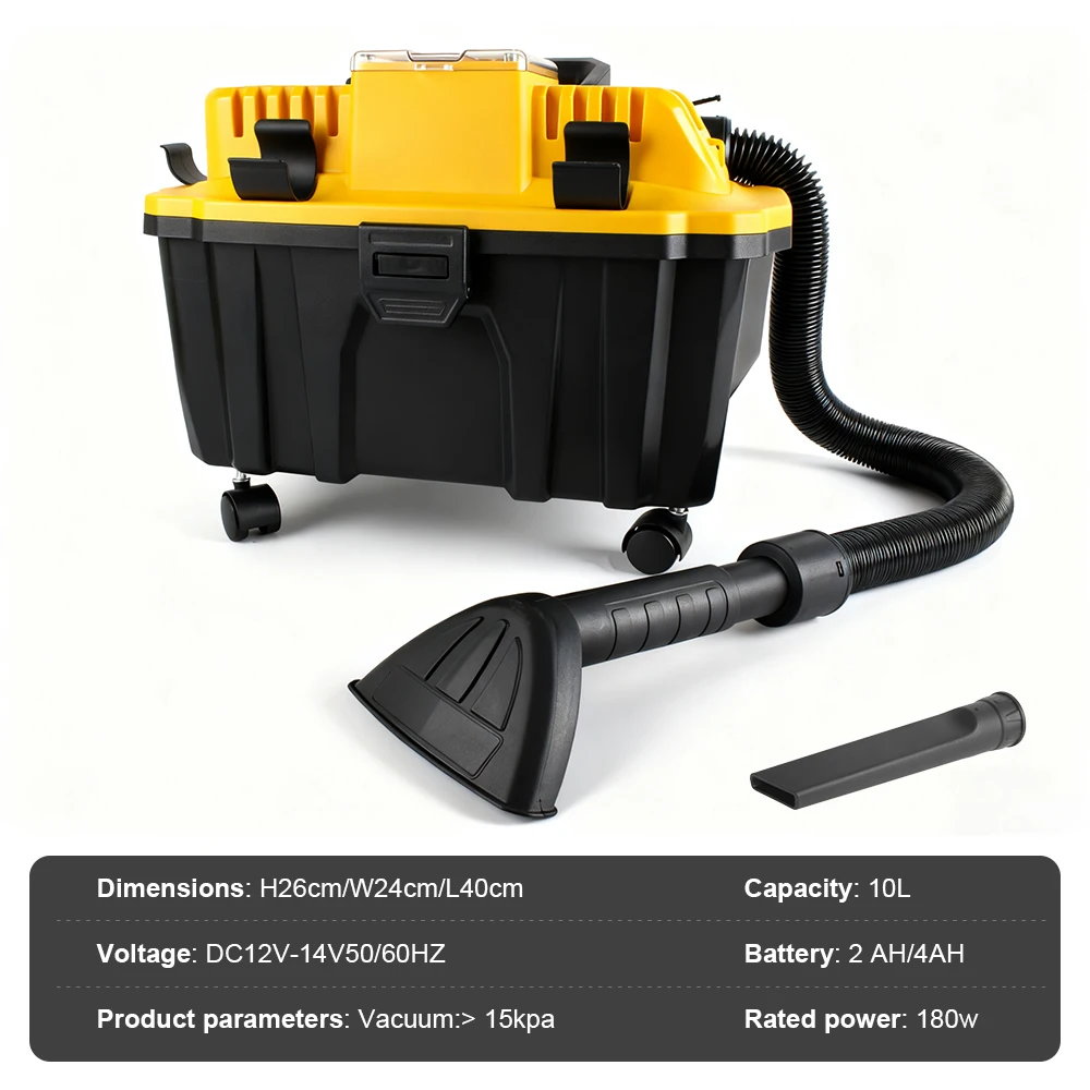 Tungfull borstelloze stofzuiger Krachtige nat-droogstofzuiger 15000PA stofzuiger met hoge zuigkracht voor DeWalt-batterij