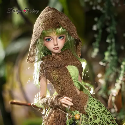 카카 G BJD 인형 1/4 풀 세트 Bariy Body 묵시적인 정글 포레스트 탐험가의 생존자 Pathfinder Shugafairy 관절 인형