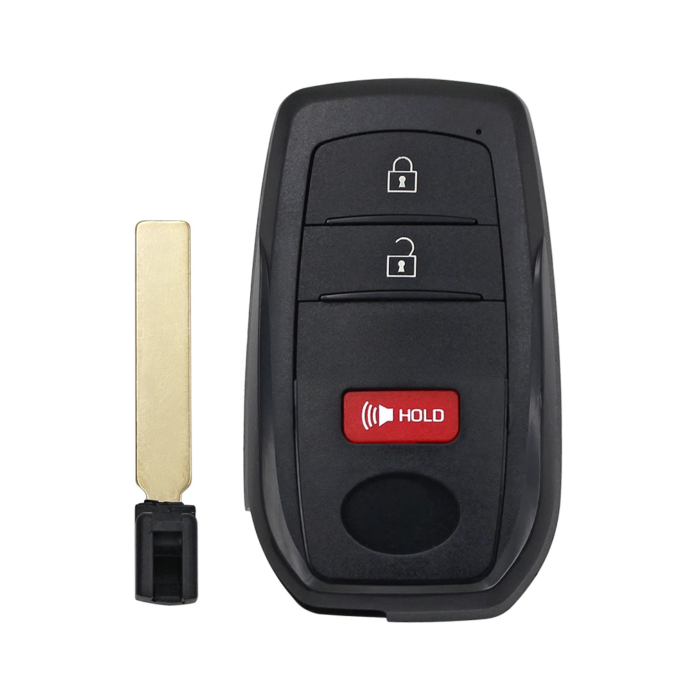 Ecusells 3/4/5/6 Buttons Remote Key Shell Case Cover Fob dla TOYOTA Sienna Tundra Crown Venza Tacoma Highlander z wkładką na klucz