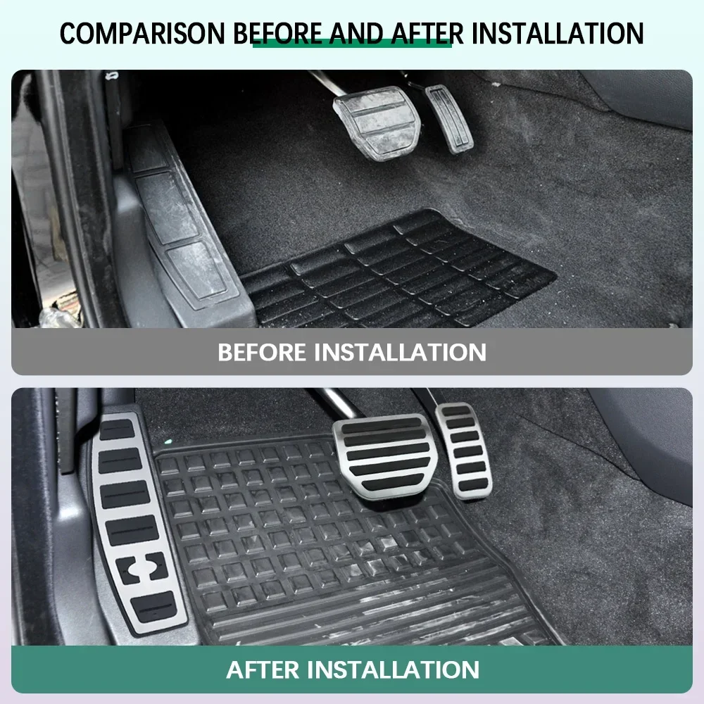 For Land Rover Range Rover Sport Discovery 3 4 Lr3 Lr4 AT Pedals Cover Gas Brake Foot Rest Pedal Pad Interior Accessories