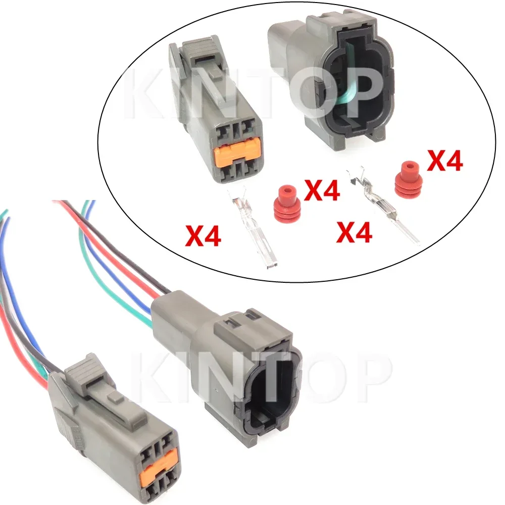 

1 Set 4 Pins PB011-04327 PB015-04320 AC Assembly Car Electric Wire Connector Car Waterproof Socket 7222-7740-40 7123-7740-40