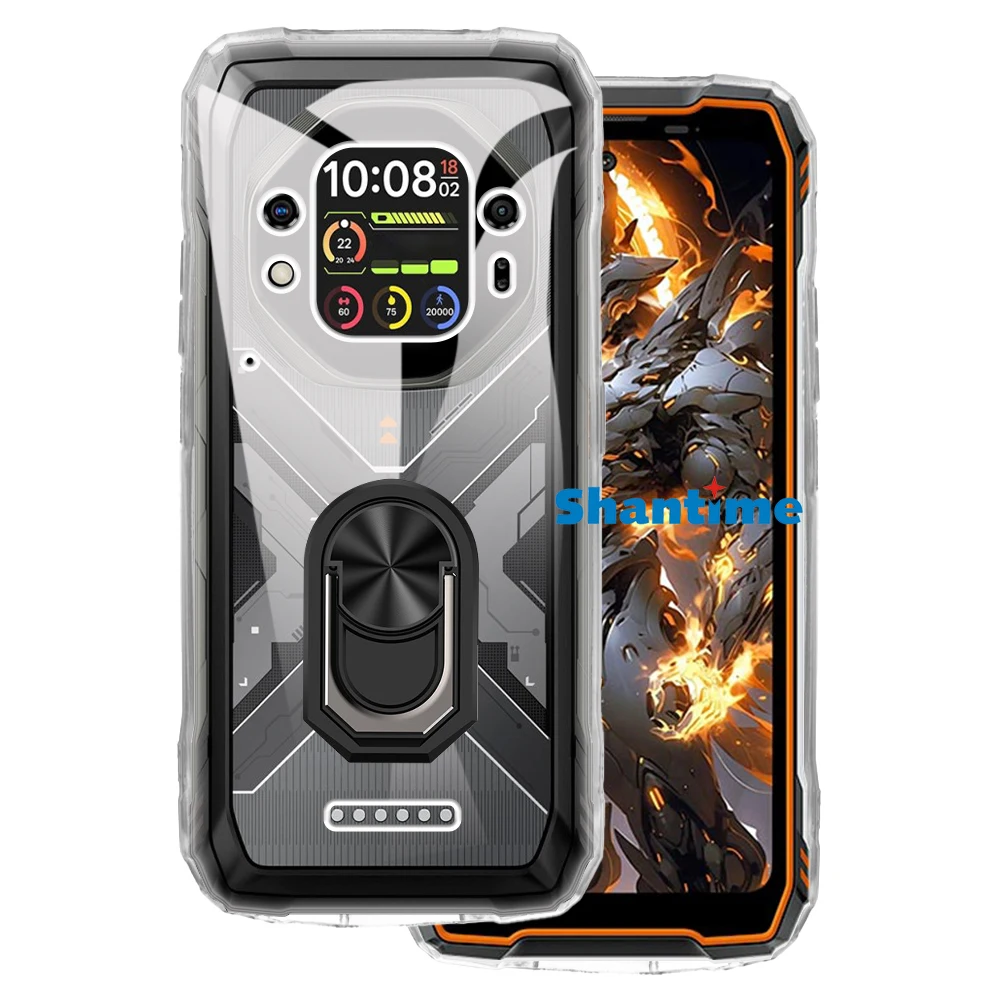 Luxury Shockproof Ring Holder For Blackview Oscal Tank 1 Case Soft Silicone TPU Protective Holder Cover