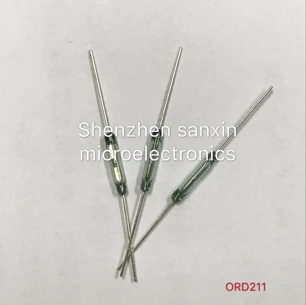 Interruptor Magnético de lengüeta N/O, 10 piezas, ORD211, 2x10mm, inducción magnética normalmente abierta y control magnético