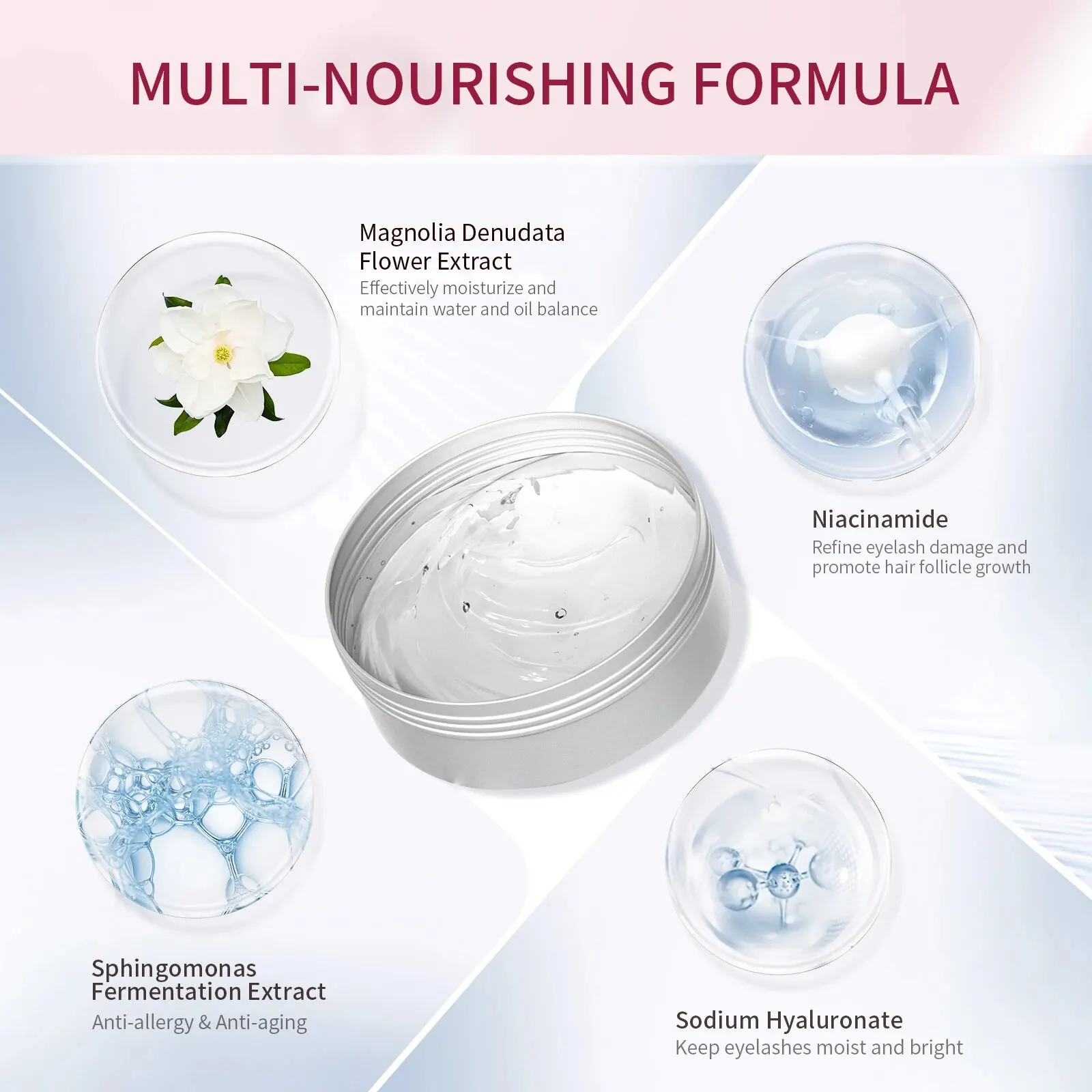 ICONSIGN Colla per sollevamento ciglia Balsamo 15g Gel adesivo per sollevamento ciglia Forte viscosità Asciugatura rapida Colla per sollevamento ciglia Laminazione delle sopracciglia