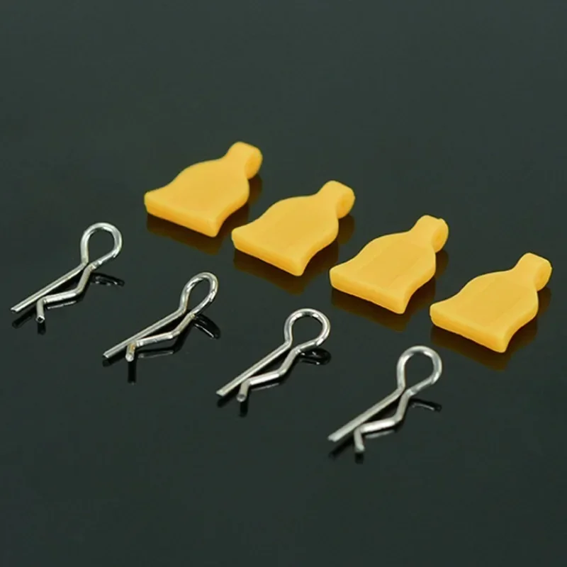 4 unid/set 1/10 Clip R Pins cuerpo Shell fácil de desmontar gel de sílice para RC Hobby modelo coche HPI HSP Trxs Axial Kyosho Wltoys