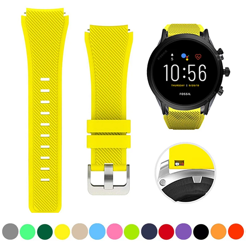 22mm Strap For HUAWEI WATCH GT 7 6 5 4 3 2 46mm/Watch 4 5 Pro/WATCH GT 7 6 5 3 2 Pro 46 mm Silicone Band GT3 SE/GT2E Bracelet