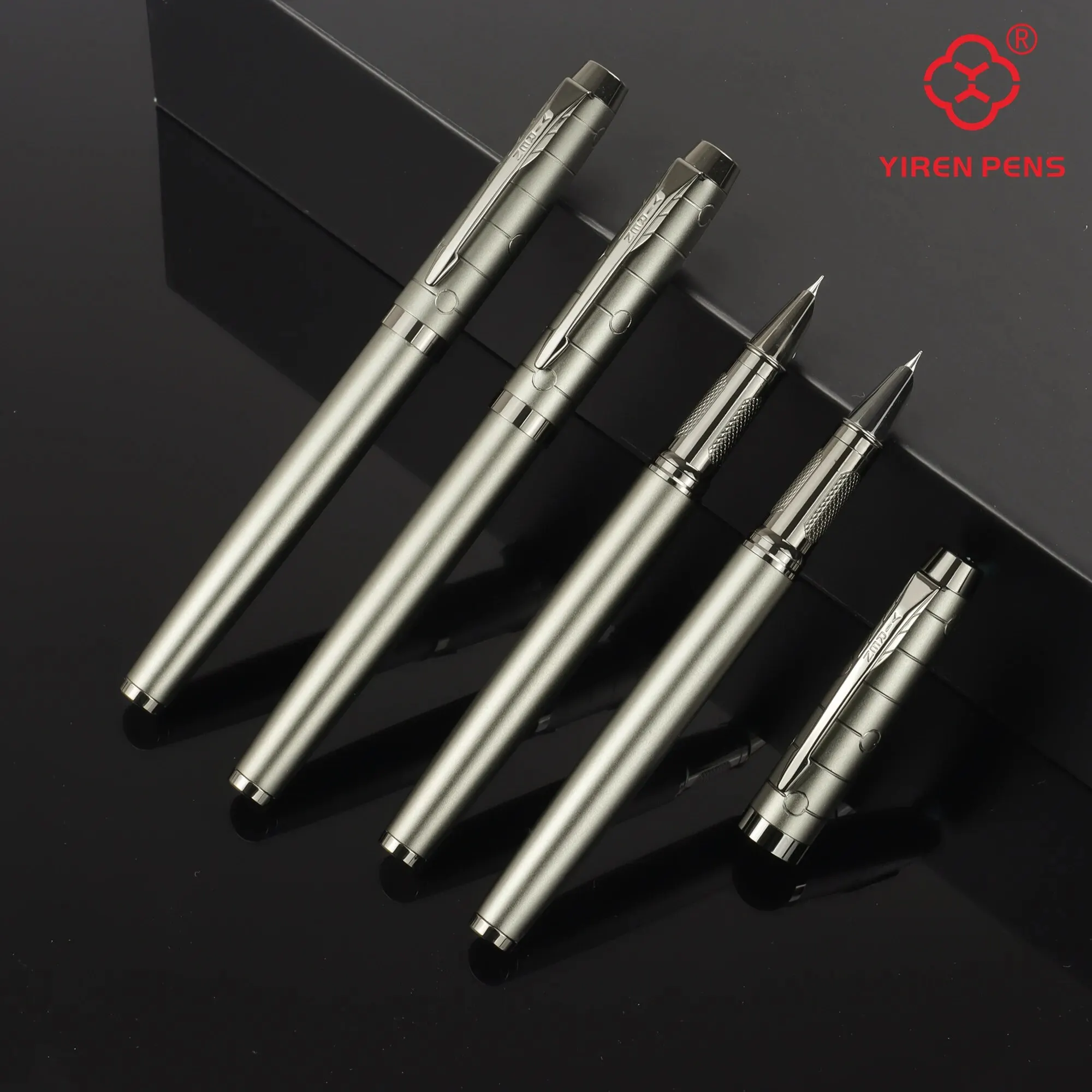 1 caneta tinteiro para pc, caneta profissional de metal de metal, elegante e resistente, distinto, sensação mecânica, toque metálico, caneta de luxo