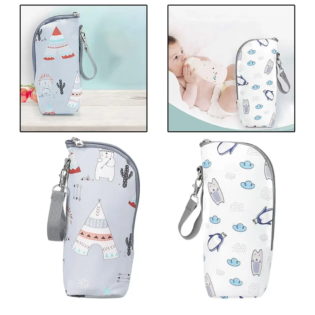 Baby Food Feeding Cup Water Bottle Thermal Portable Insulated Warmer Bag for Travel Milk Storage and Infant Care