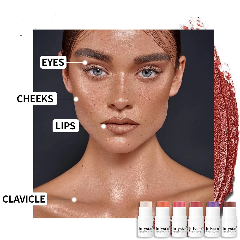 Rosto blush contorno bronzer vara multifuncional iluminador blush bicho da seda brilho esculpir contorno facial sombra cosméticos