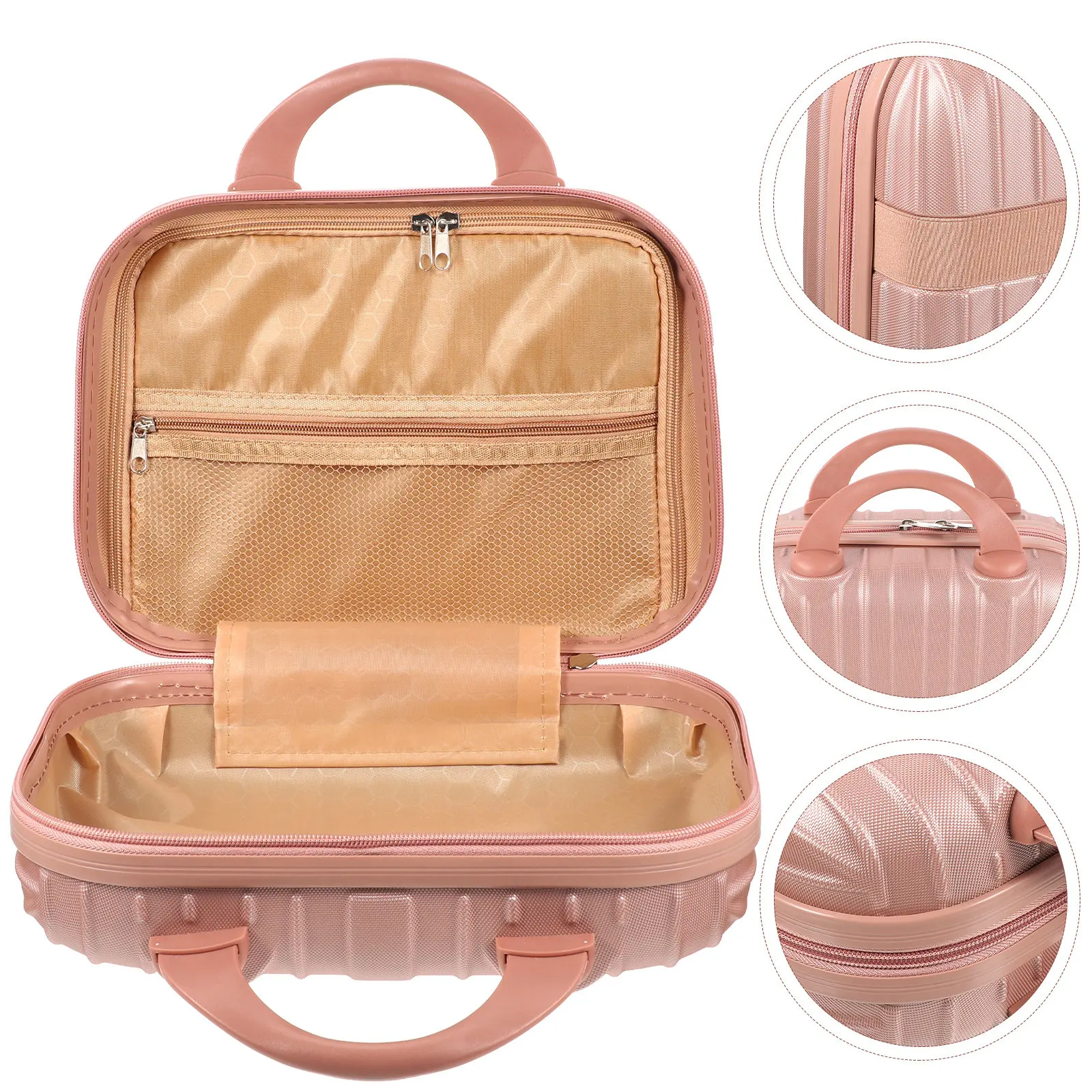1Pcs Portable Bag Travel Storage Box Large Capacity Makeup Organizer for Women Handheld Fashionable Multifunctional
