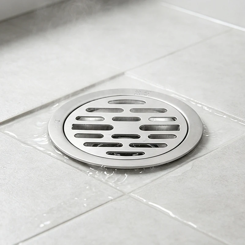 Round Shower Drain Thick SUS 304# Stainless Steel Floor Drain Ordinary Bathroom Toilet Kitchen Balcony Dedicated To prevent odor