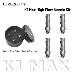 CREALITY K1 Max High Flow Nozzle Kit Bimetallic Material Smooth Inner Wall Smooth Extrusion Uniform Feeding