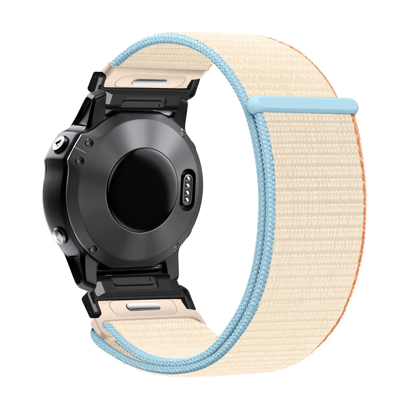 Nylon Bands for Garmin Fenix 5/5 Plus/6/6 Pro/7/7 Pro/7 Solar/7 Sapphire Solar/8 47mm/8 Pro 47mm with Velcro and Snap fastener