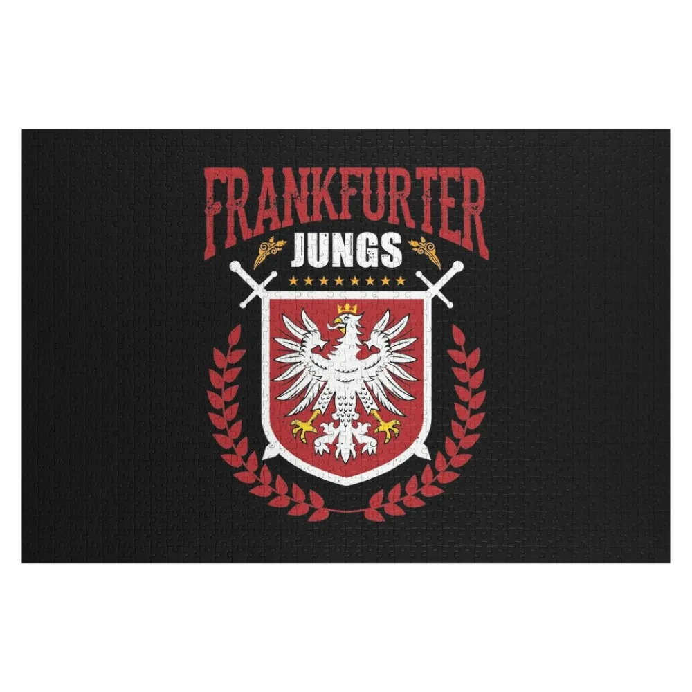 

Футбольная футболка Frankfurter Jungs Frankfurt Fan в подарок, деревянный пазл с возможностью персонализации имени, подарок для ребенка, пазл с изображением на заказ